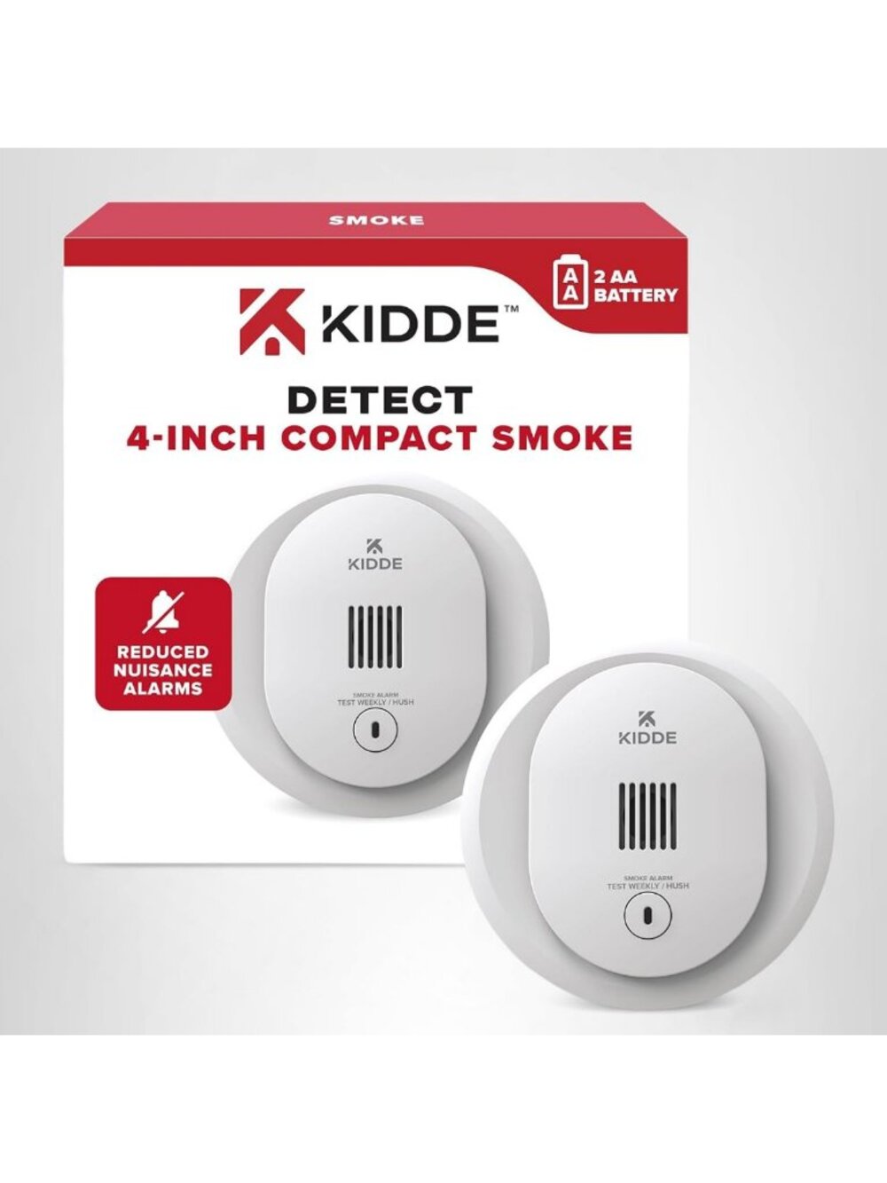 Compact Battery-Powered Smoke Detector for Kids - Reliable Safety Alert System